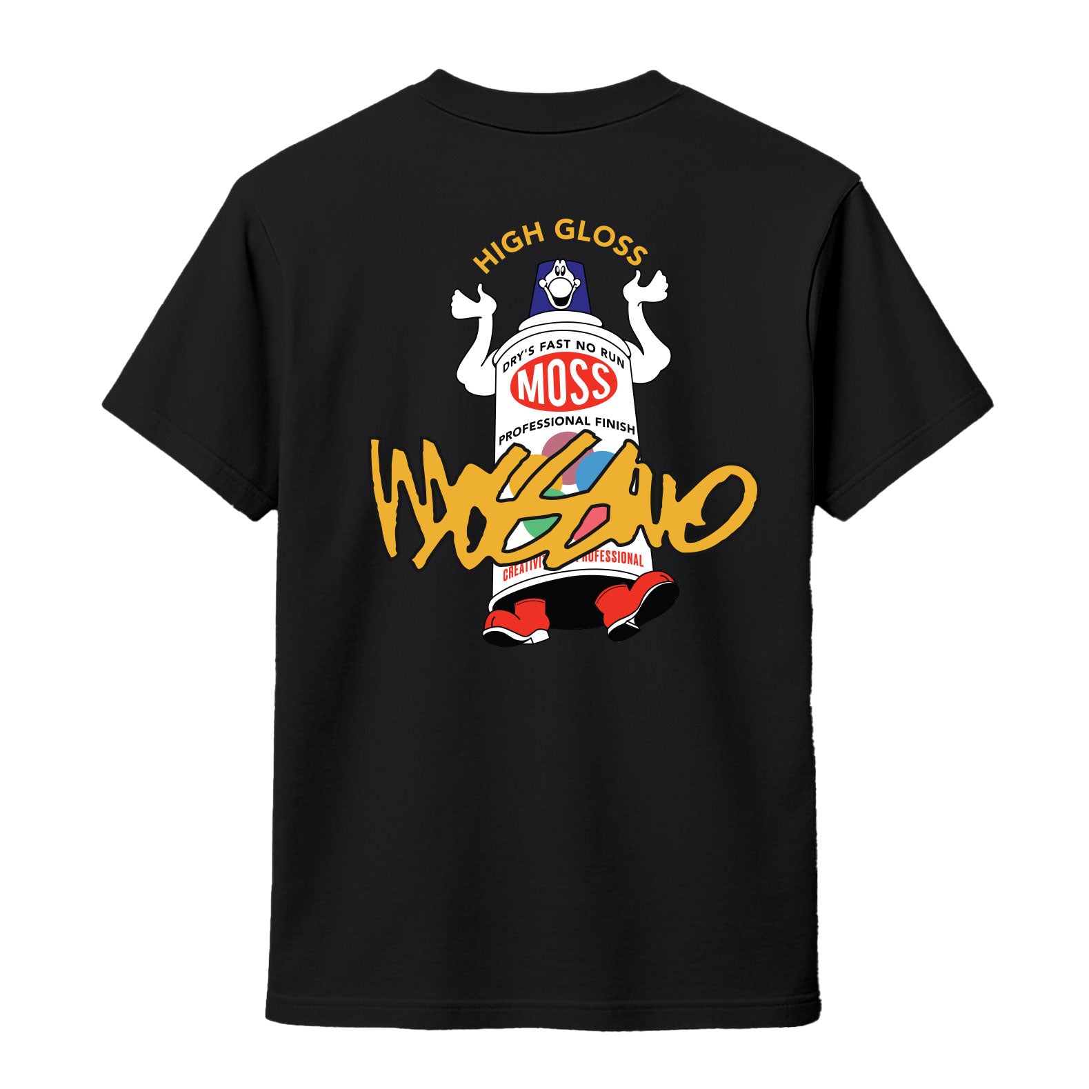 MOSSIMO High Gloss T-SHIRT BLACK