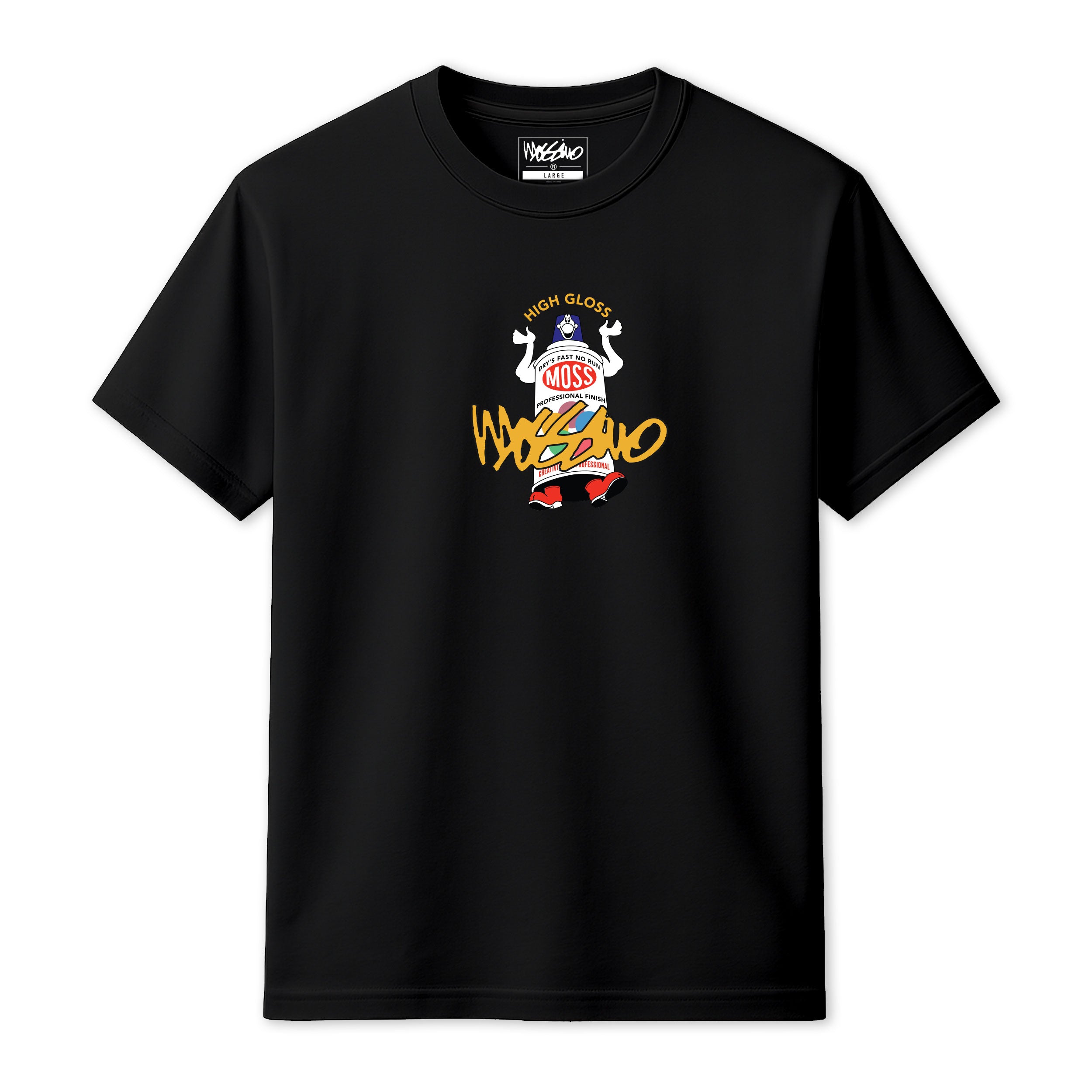 MOSSIMO High Gloss T-SHIRT BLACK