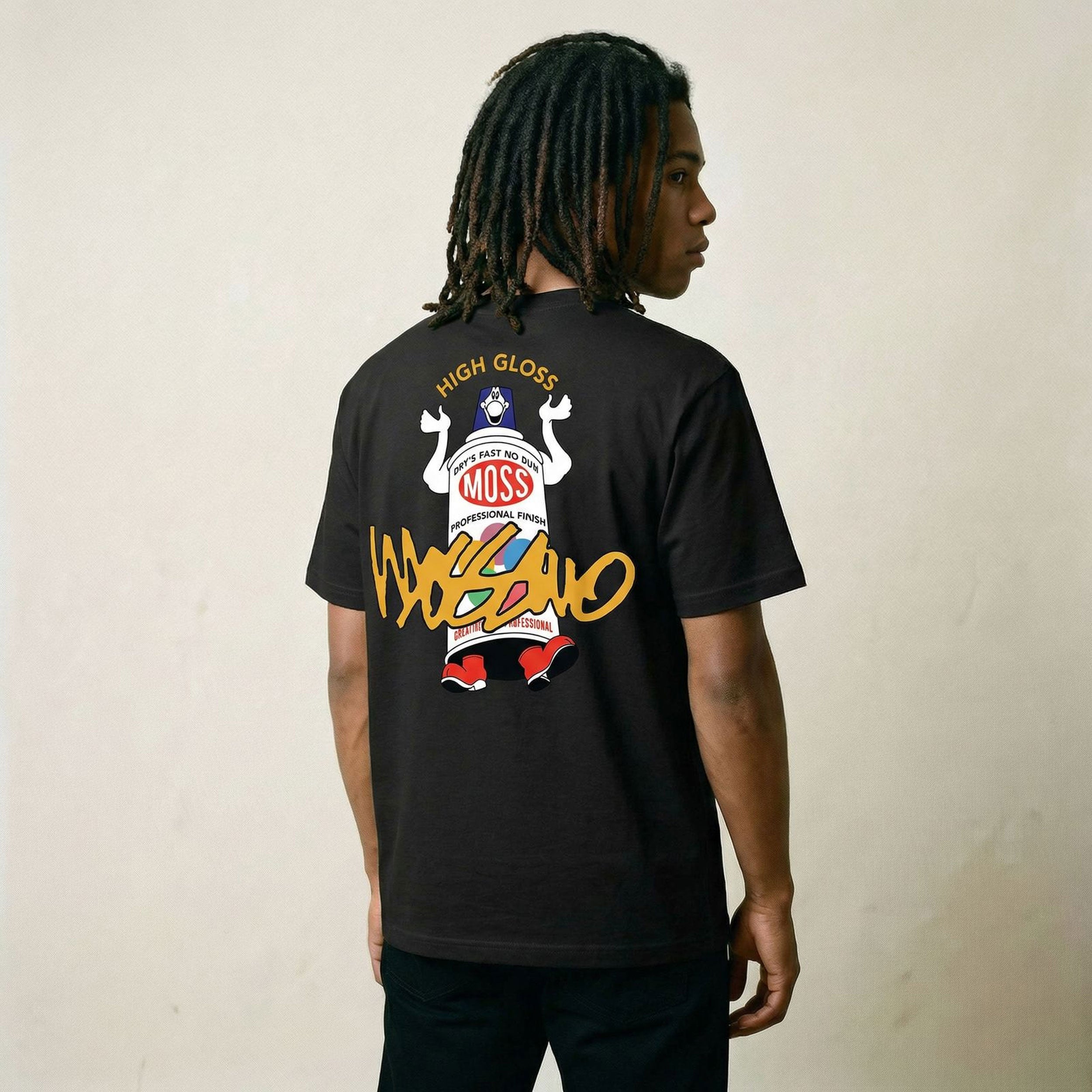 MOSSIMO High Gloss T-SHIRT BLACK