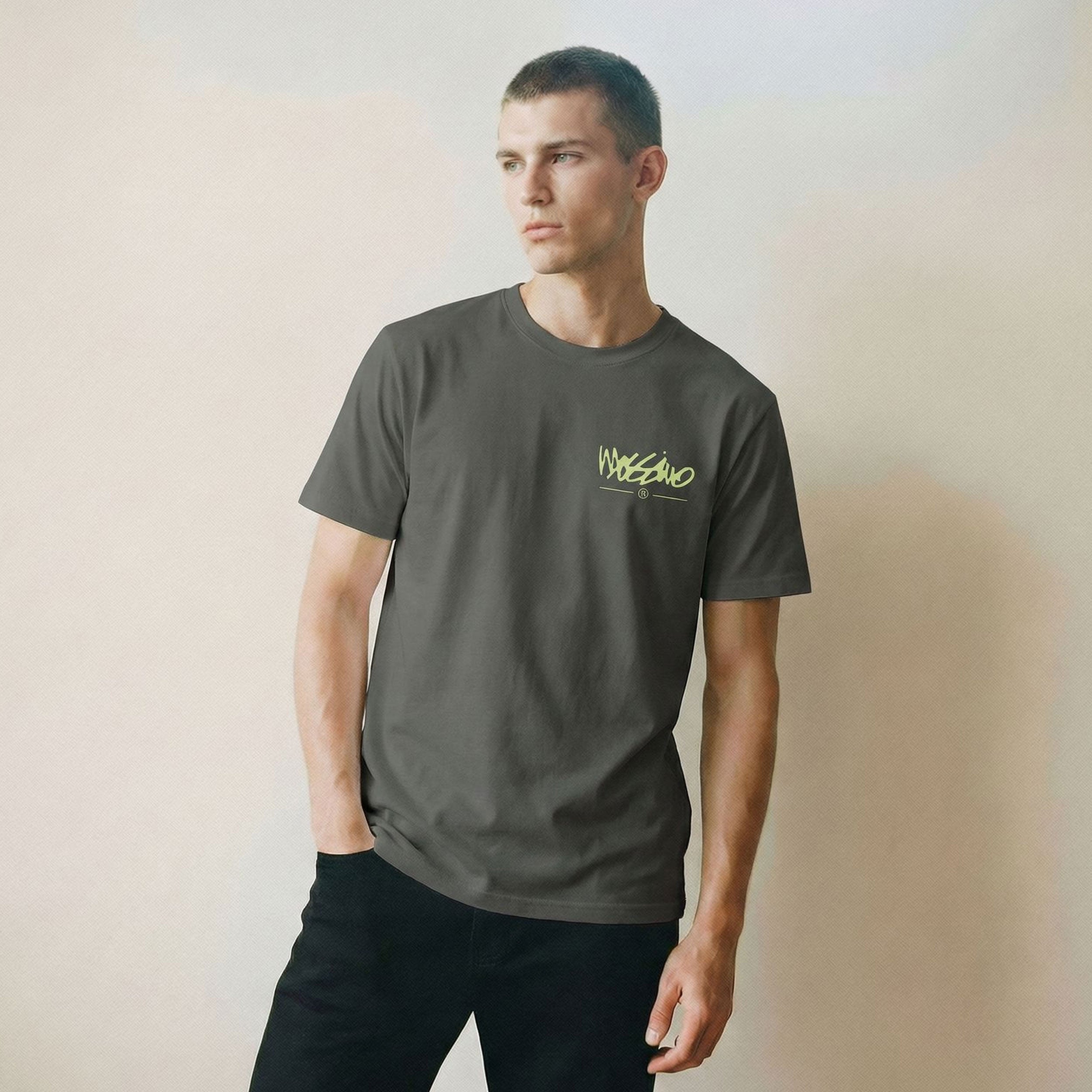 MOSSIMO SIGNATURE T-SHIRT LIGHT GRAPHITE