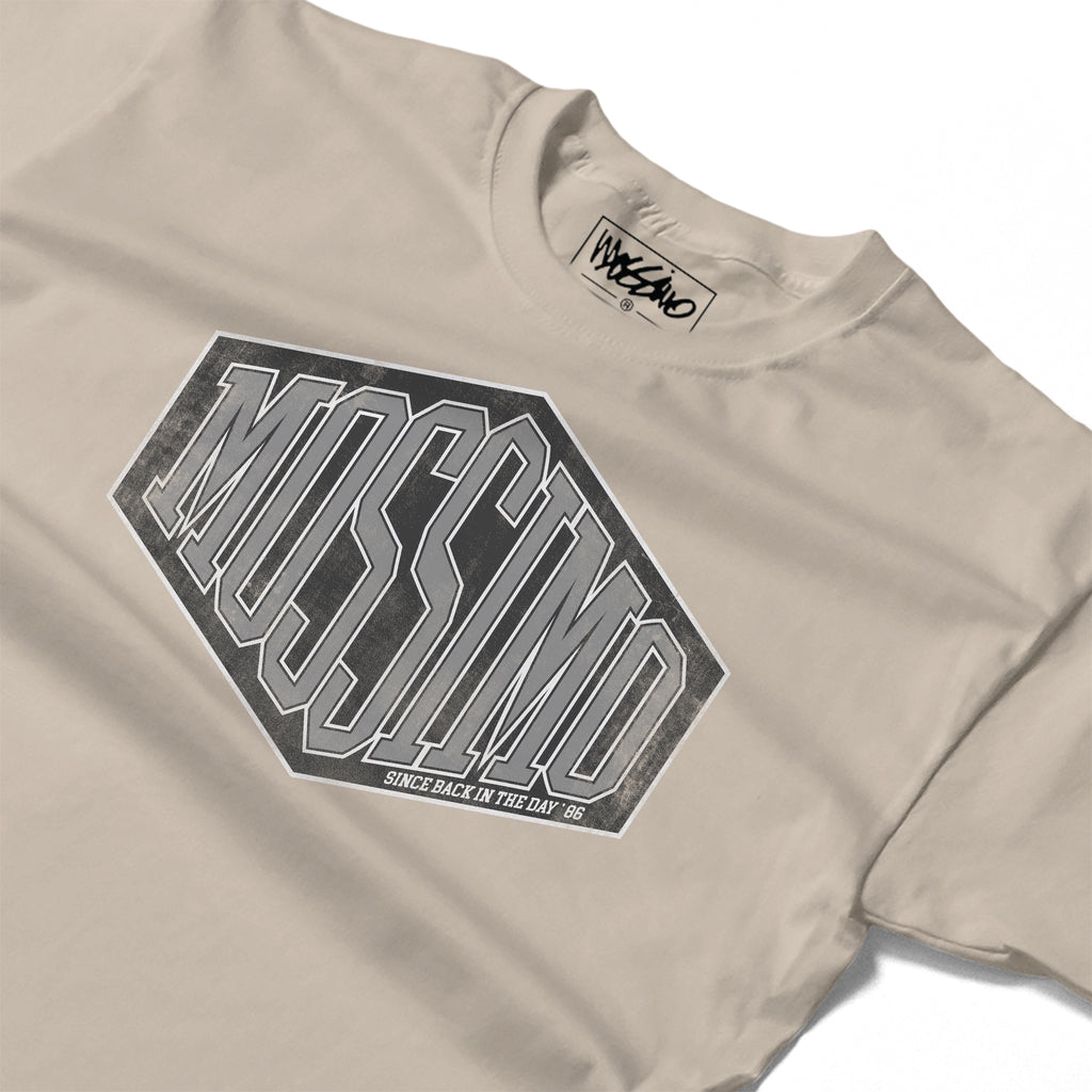 MOSSIMO BACK IN THE DAY T-SHIRT NATURAL
