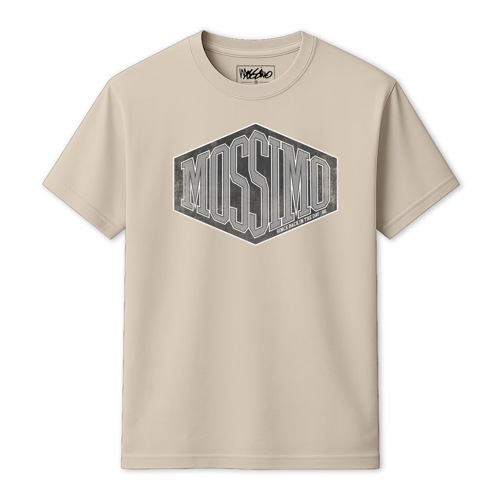 MOSSIMO BACK IN THE DAY T-SHIRT NATURAL