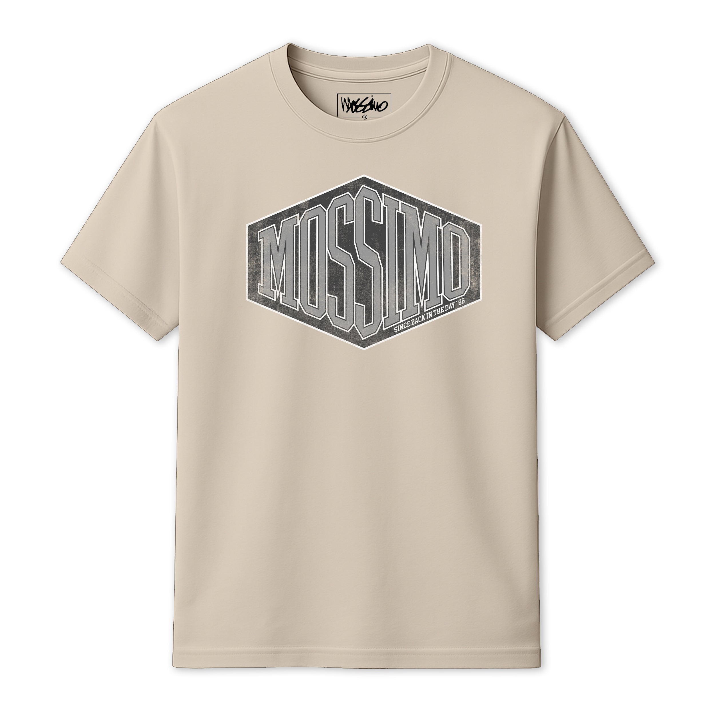 MOSSIMO BACK IN THE DAY T-SHIRT NATURAL