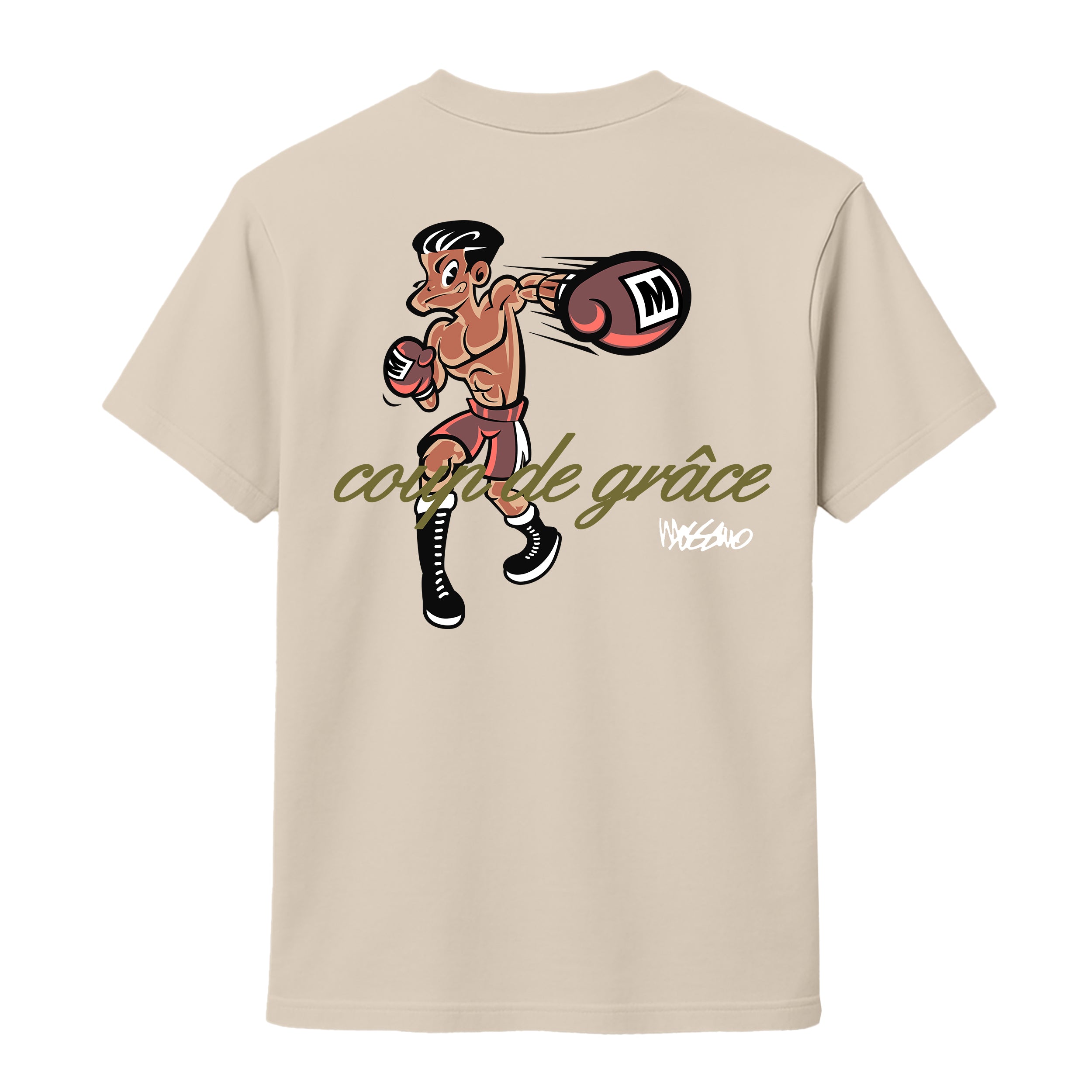 MOSSIMO COUP DE GRACE T-SHIRT NATURAL