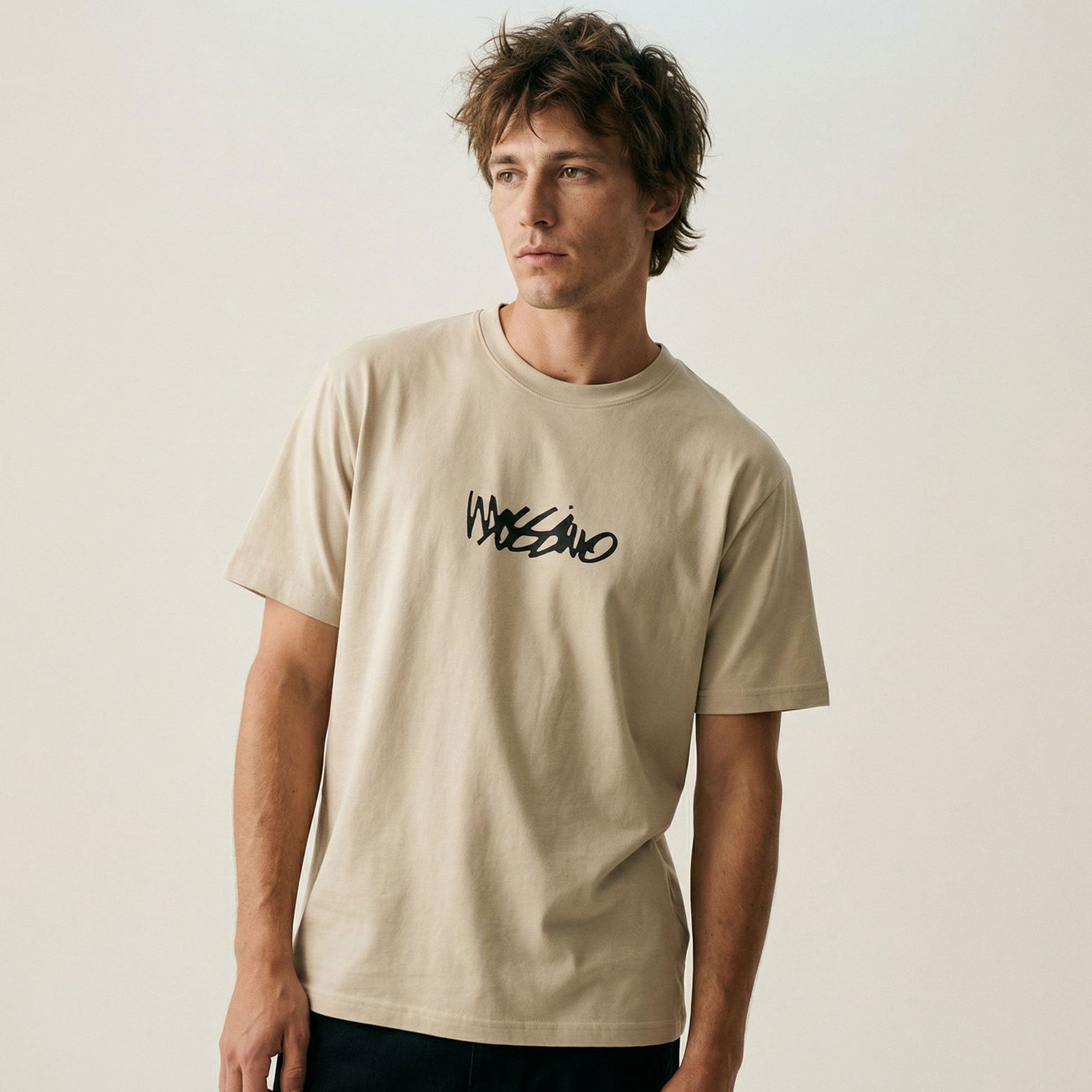 MOSSIMO COUP DE GRACE T-SHIRT NATURAL