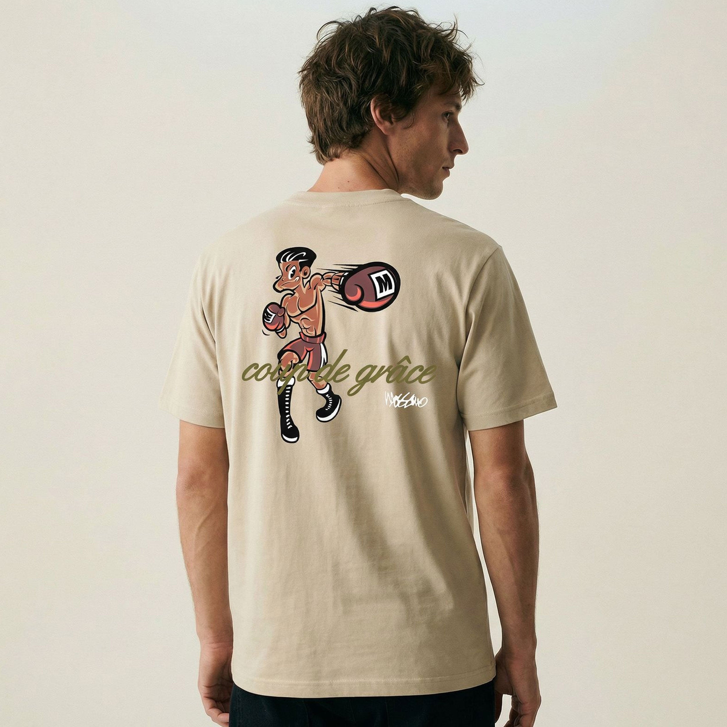 MOSSIMO COUP DE GRACE T-SHIRT NATURAL