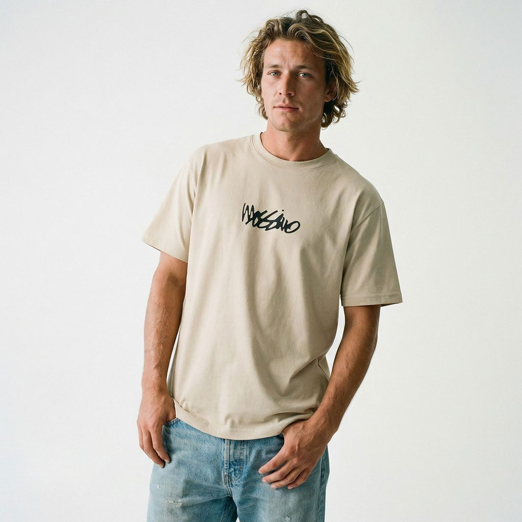 MOSSIMO FISHING TRIP T-SHIRT NATURAL