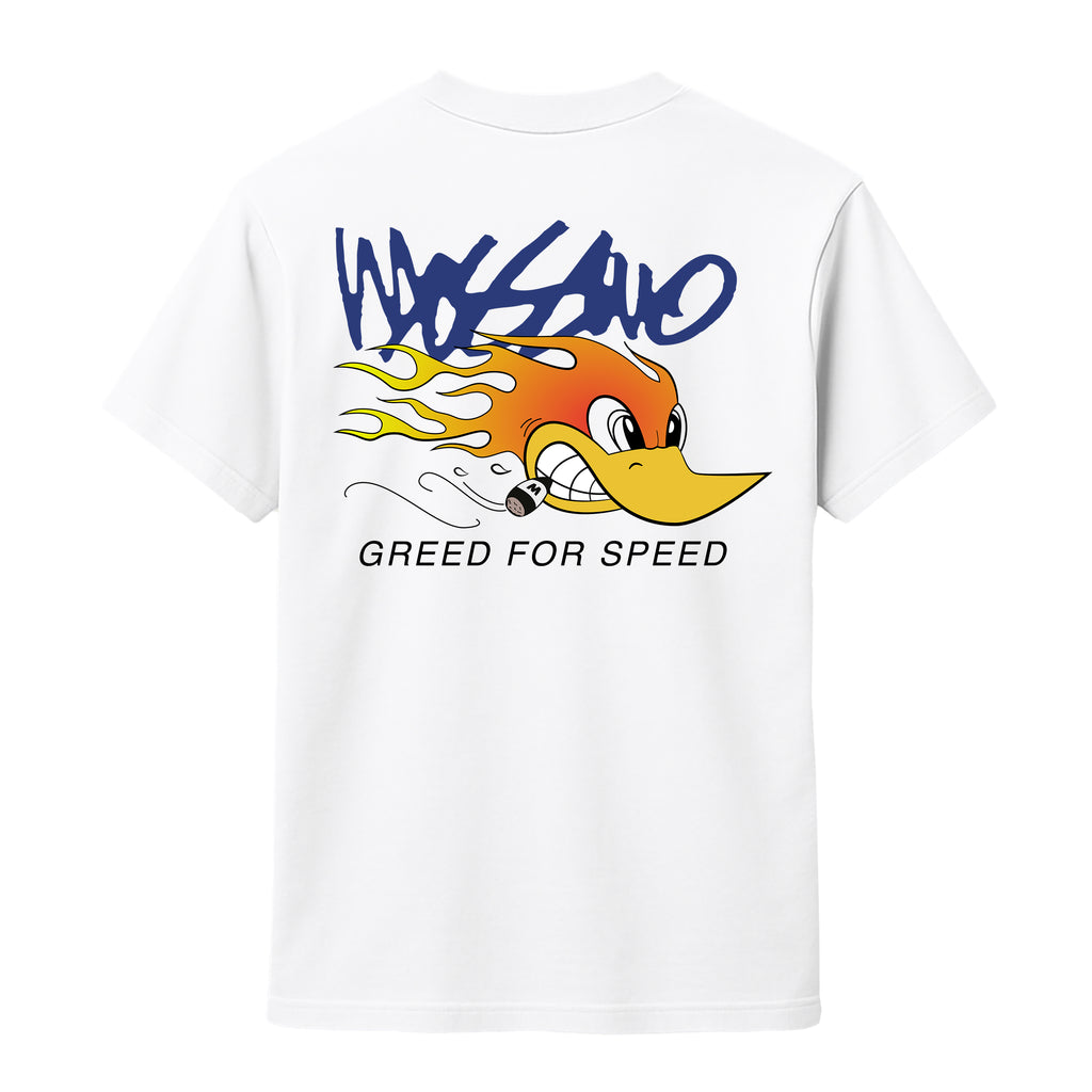 MOSSIMO GREED FOR SPEED T-SHIRT WHITE