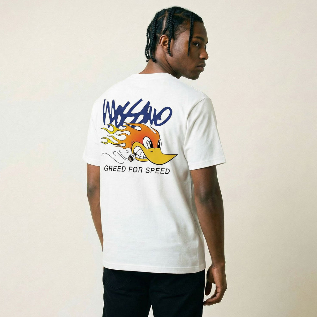 MOSSIMO GREED FOR SPEED T-SHIRT WHITE