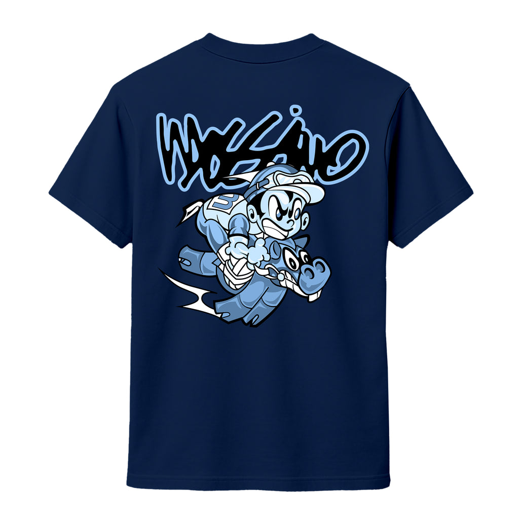 MOSSIMO HORSE RACE T-SHIRT NAVY