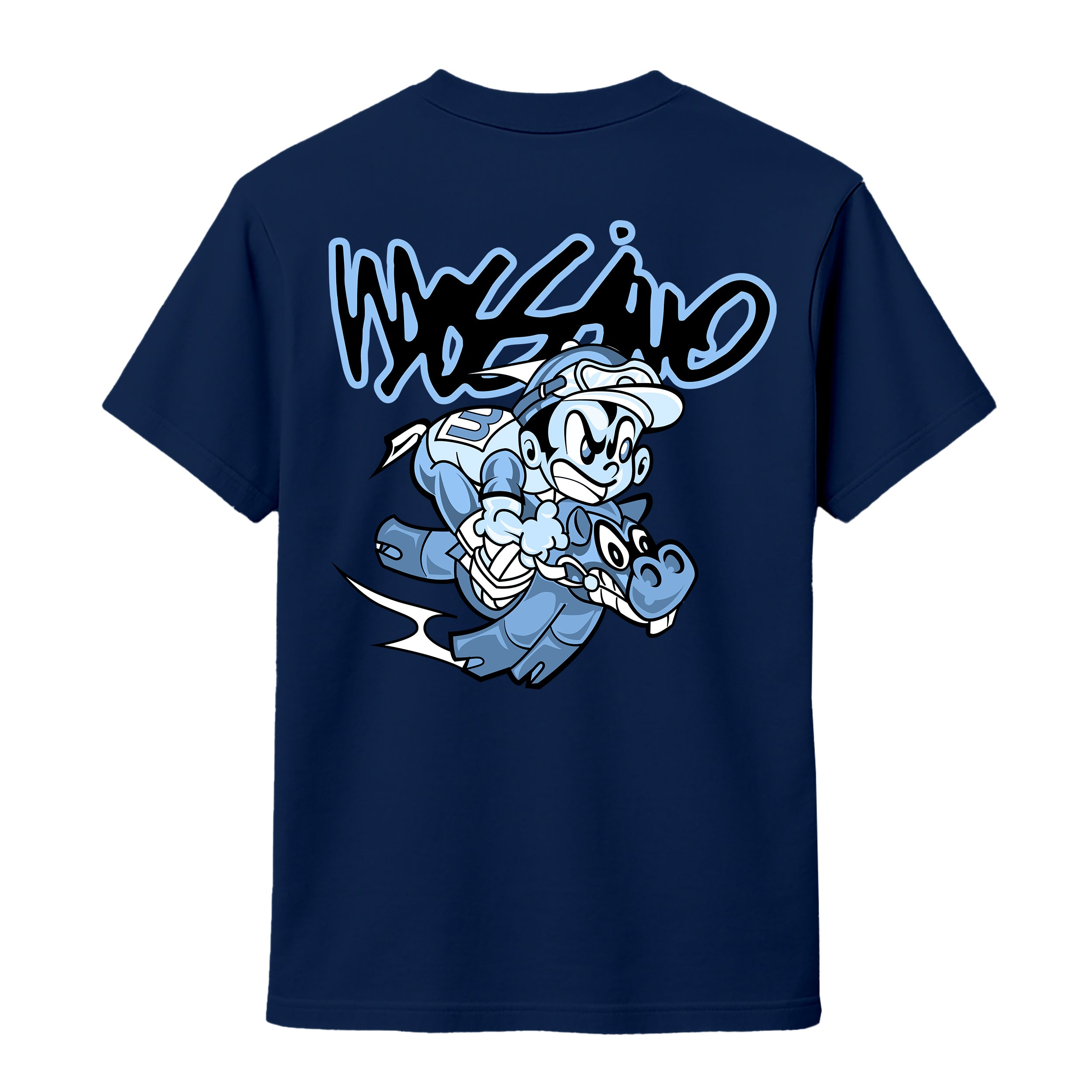 MOSSIMO HORSE RACE T-SHIRT NAVY