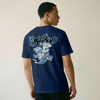 MOSSIMO HORSE RACE T-SHIRT NAVY