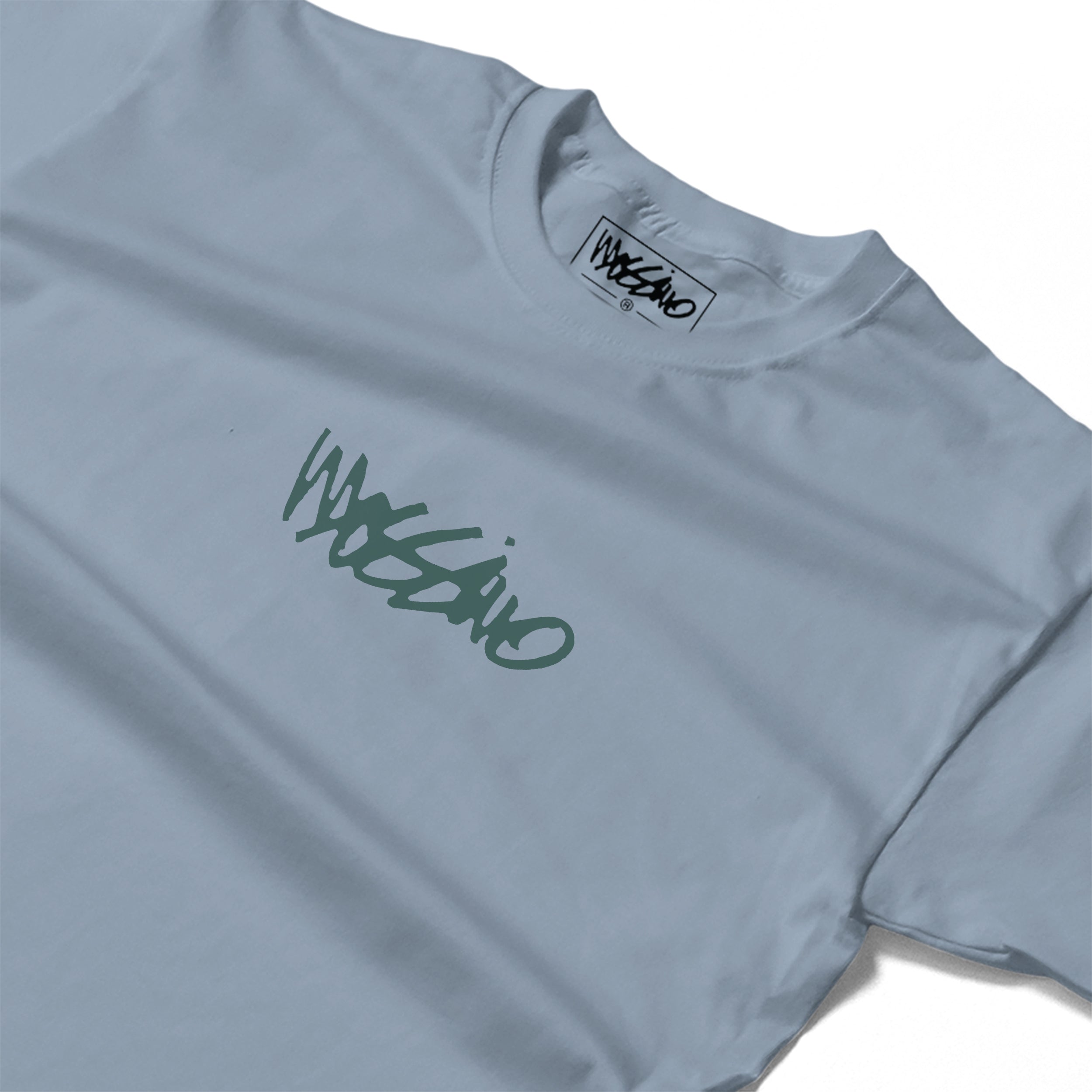 MOSSIMO LONE WOLF T-SHIRT MINERAL BLUE