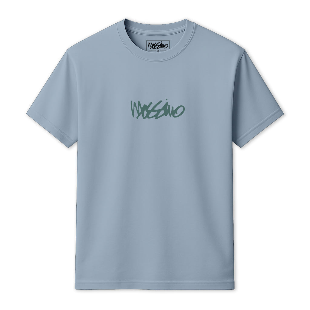 MOSSIMO LONE WOLF T-SHIRT MINERAL BLUE