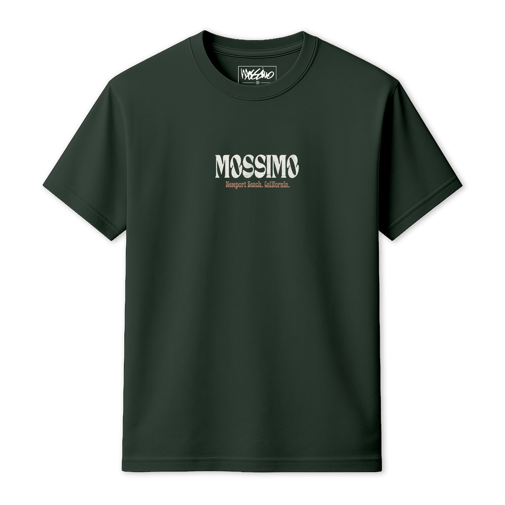 MOSSIMO NEWPORT BEACH T-SHIRT BOTTLE GREEN