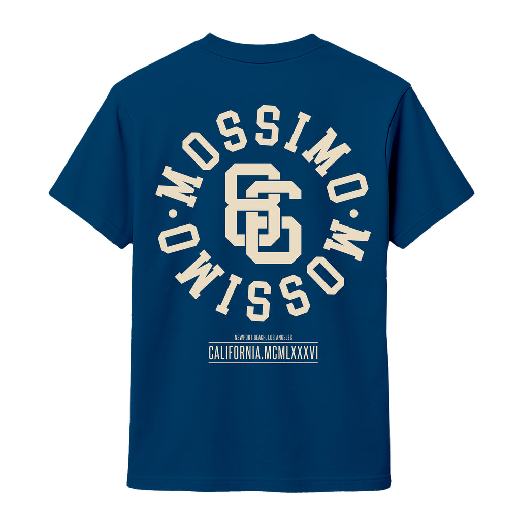 MOSSIMO STENCIL T-SHIRT MOUNTAIN BLUE